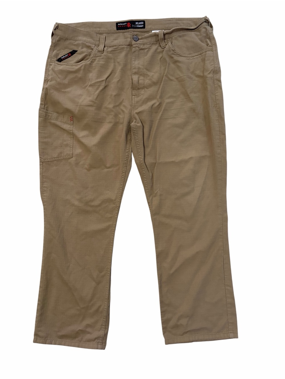 Ariat FR M4 Relaxed Straight Ripstop Pants Men’s 40x30 Brown Workwear